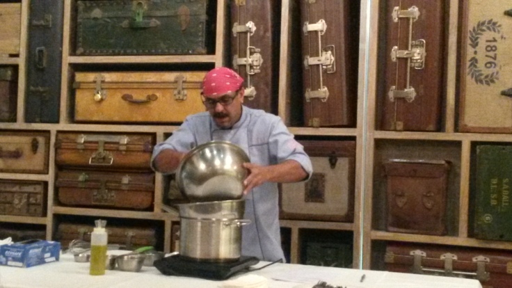 Chef Irfan  from Sassy Spoon in action...